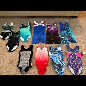 Girls gymnastics leotards size M&L